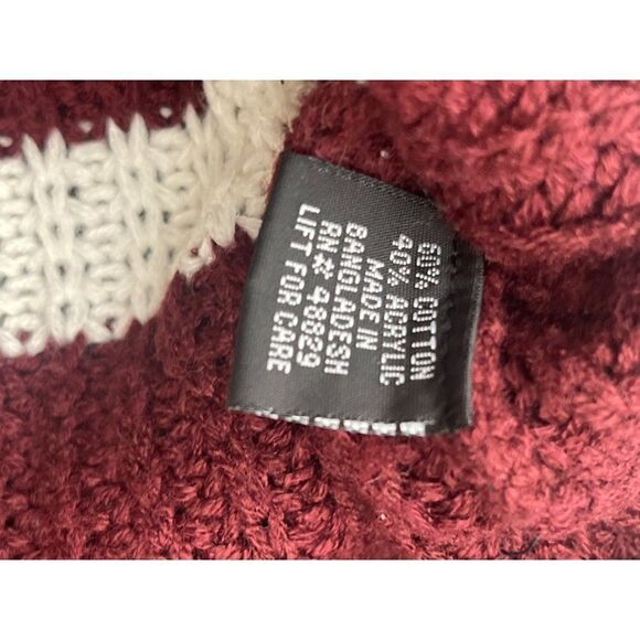 Love by Chesley Stripe Chunky Hi-Low Sweater Size S - Picture 8 of 9